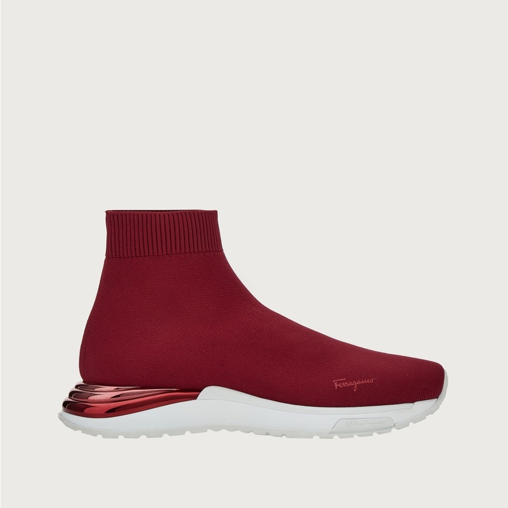 Salvatore Ferragamo Ninette Knit Sock Sneakers Size 8
